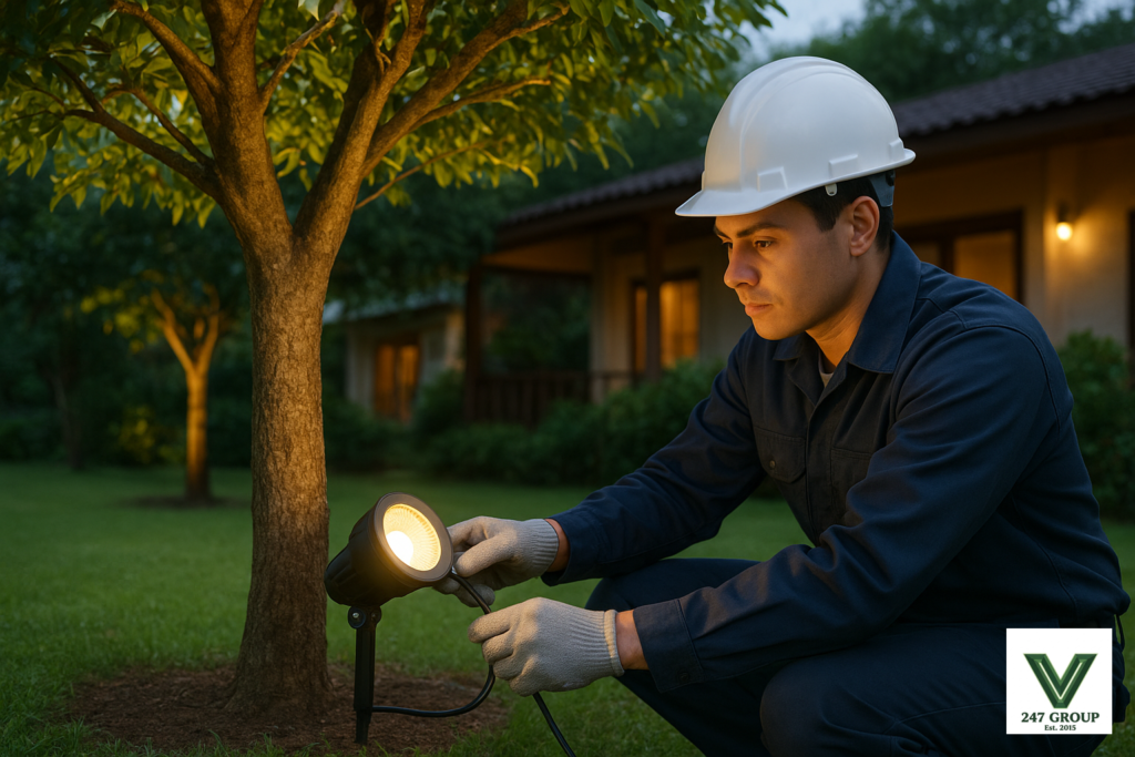 Lắp đèn led cây tại Hòa Bình
