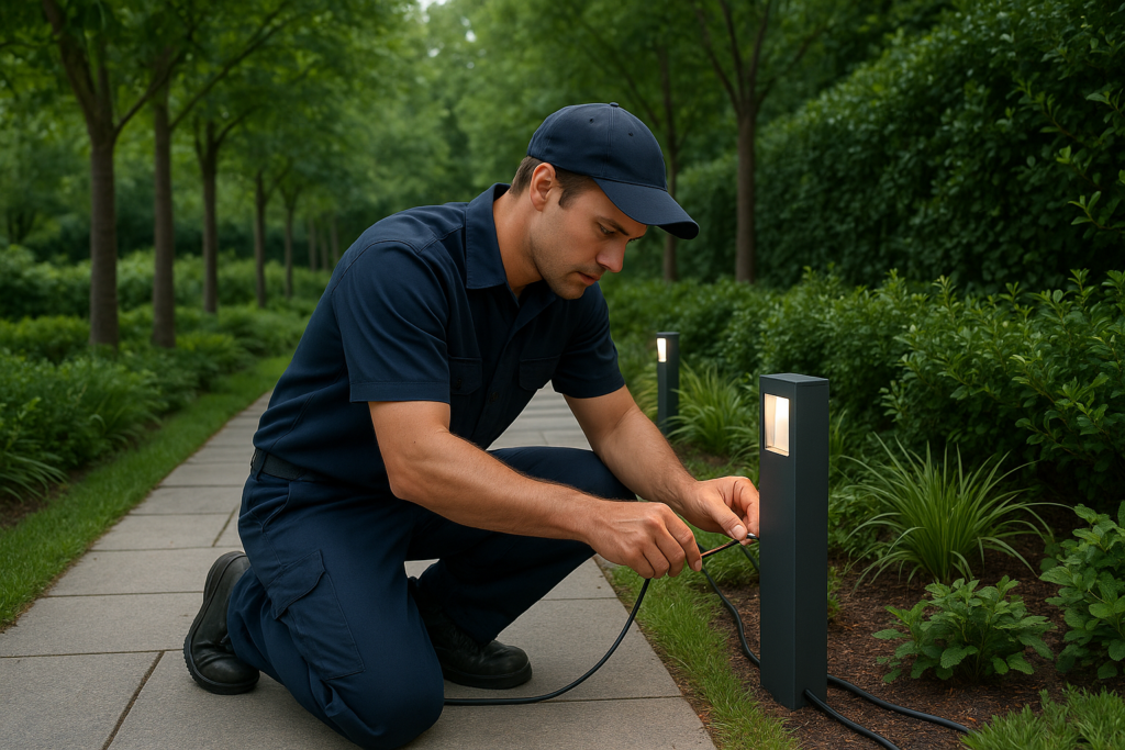 Lắp đèn led cây tại Sơn La