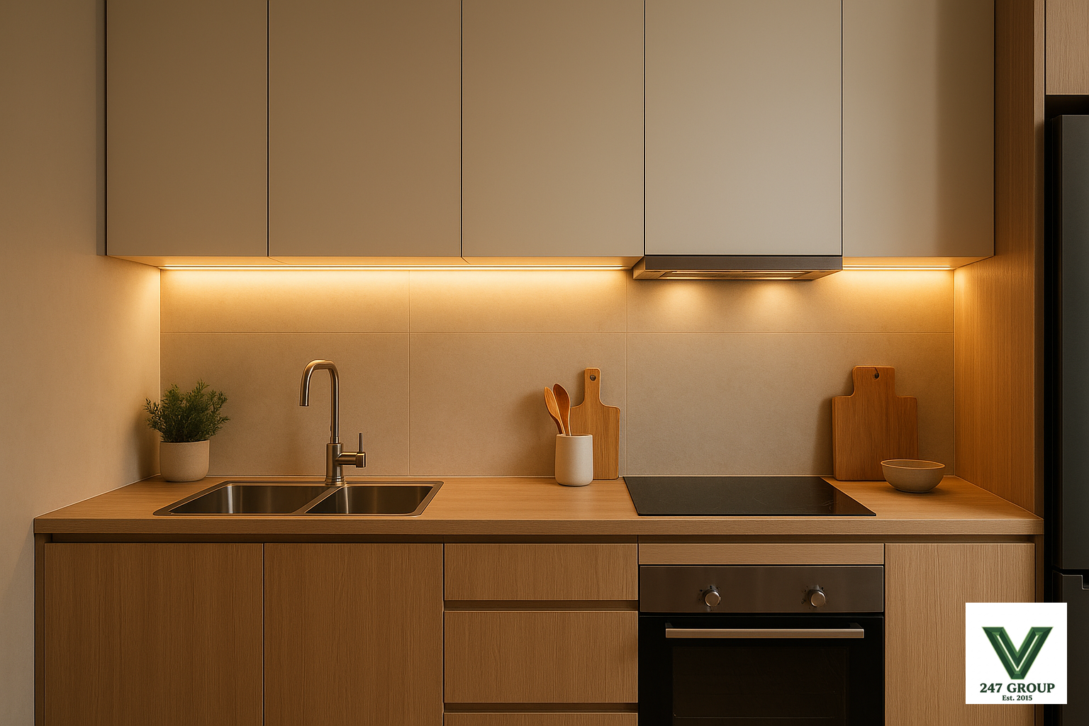 Lắp đèn led tủ tại Hà Nam