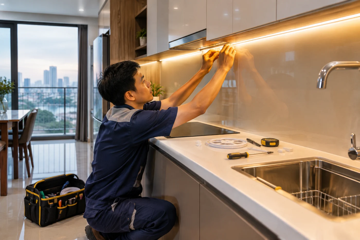 Dịch vụ lắp đèn LED trọn gói tại Hà Nội theo nhu cầu