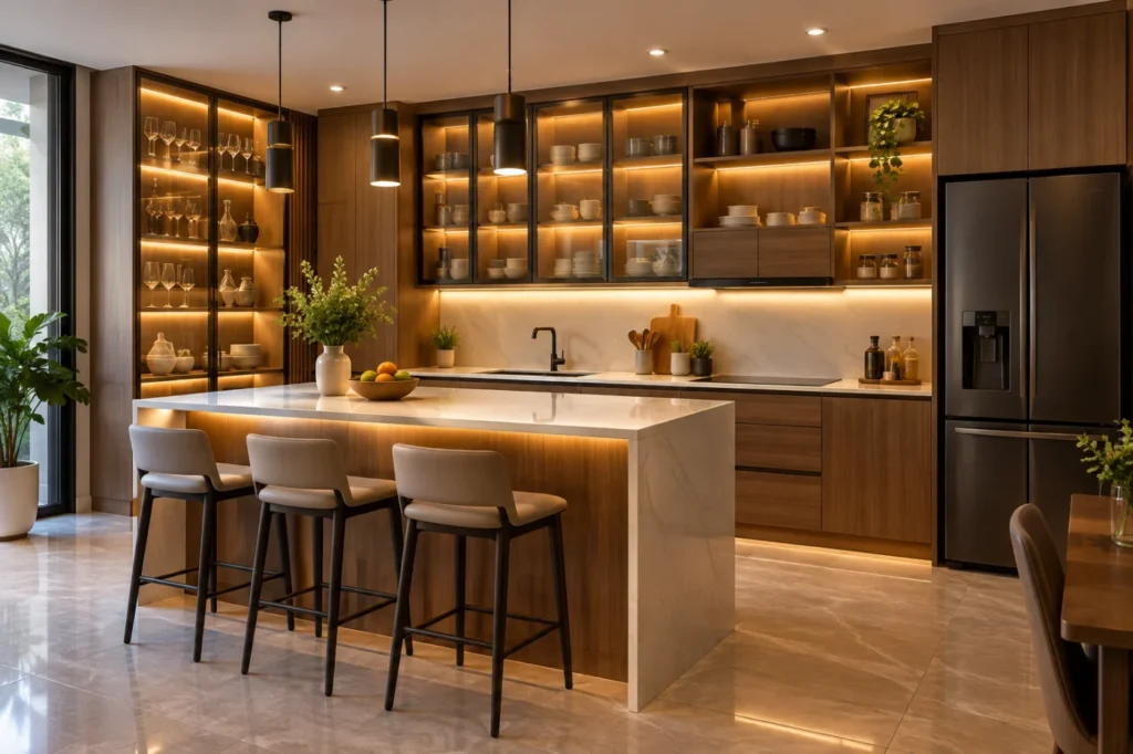 dịch vụ lắp đèn tủ bếp - hình minh họa 2