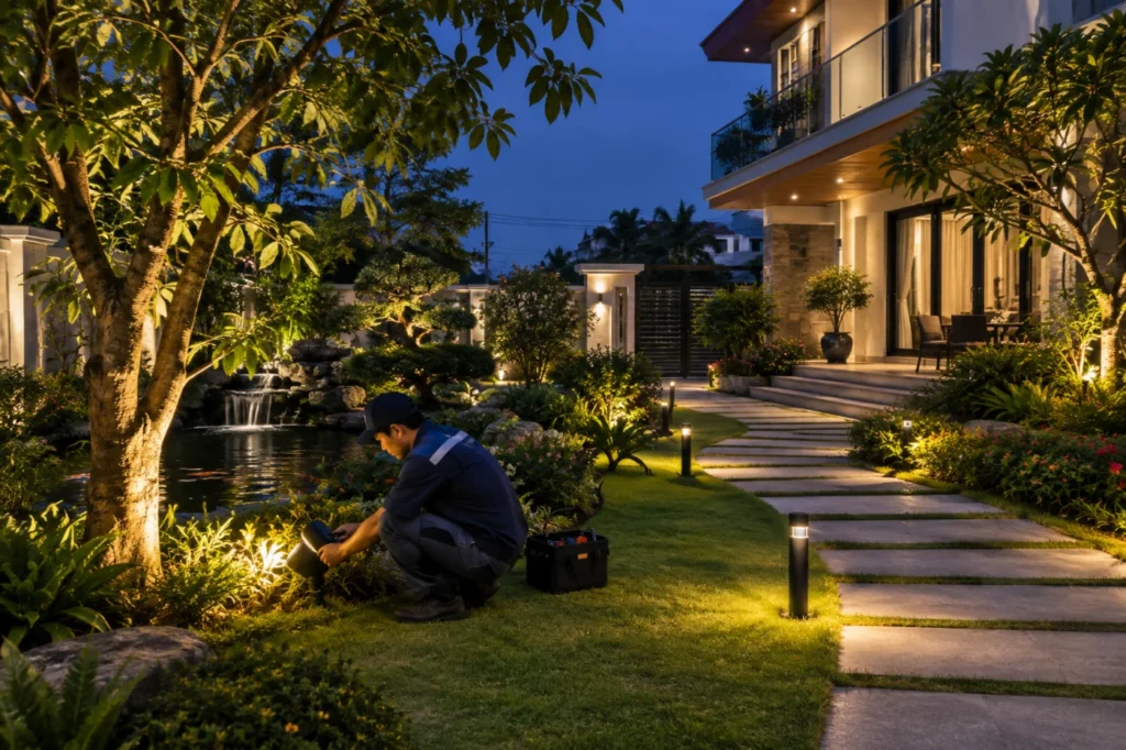 lắp đèn LED Vinhomes - hình minh họa 2