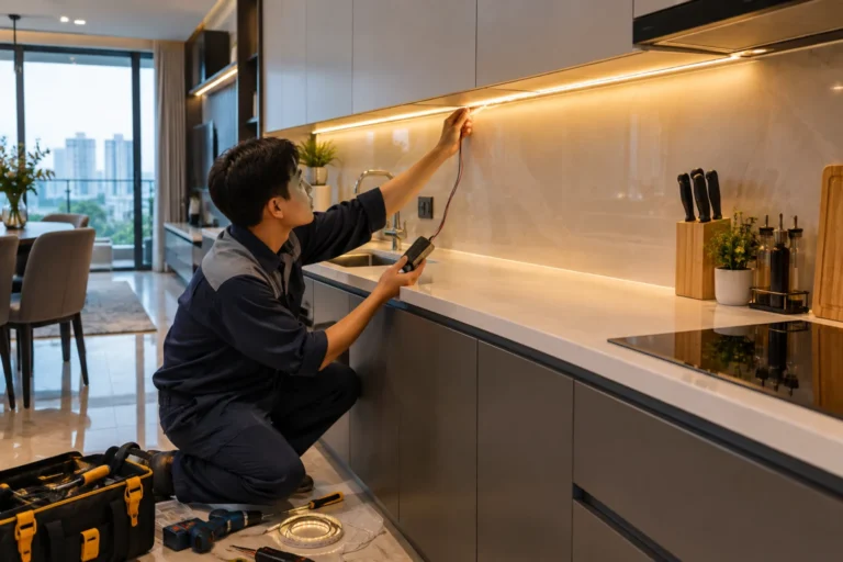 Lắp đèn LED Vinhomes theo không gian, đúng kỹ thuật và thẩm mỹ