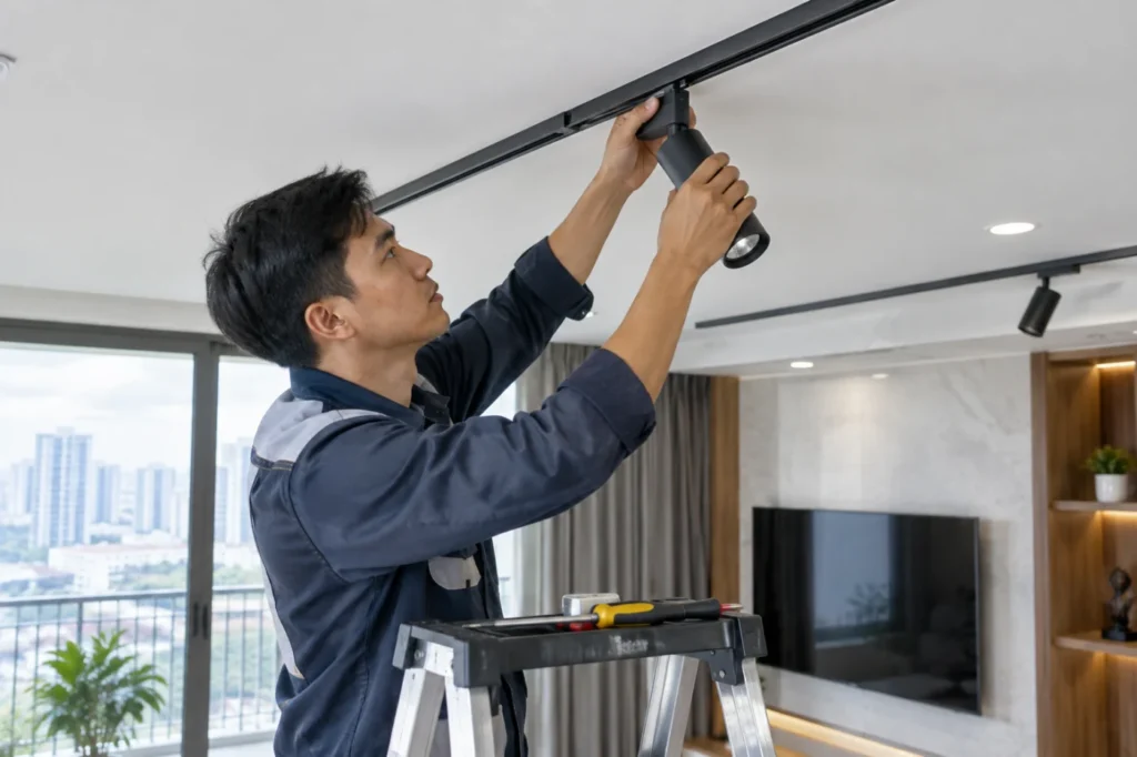 lắp đèn rọi ray Hà Nội - hình minh họa 1