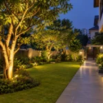 Lắp đèn cây sân vườn Hà Nội theo cảnh quan, an toàn và thẩm mỹ
