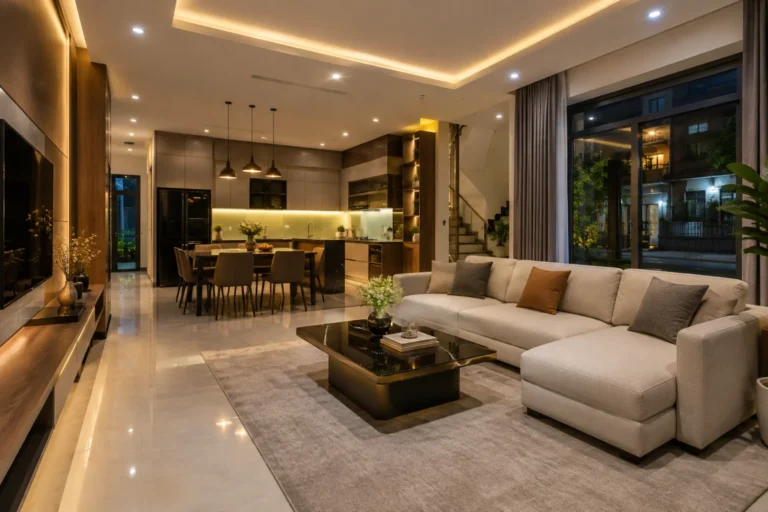 Lắp đèn chiếu sáng nhà ở Hà Nội: Tư vấn và thi công theo không gian