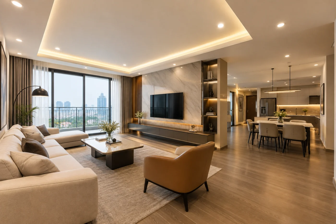 Lắp đèn LED âm trần Hà Nội: Tư vấn bố trí và thi công chuẩn