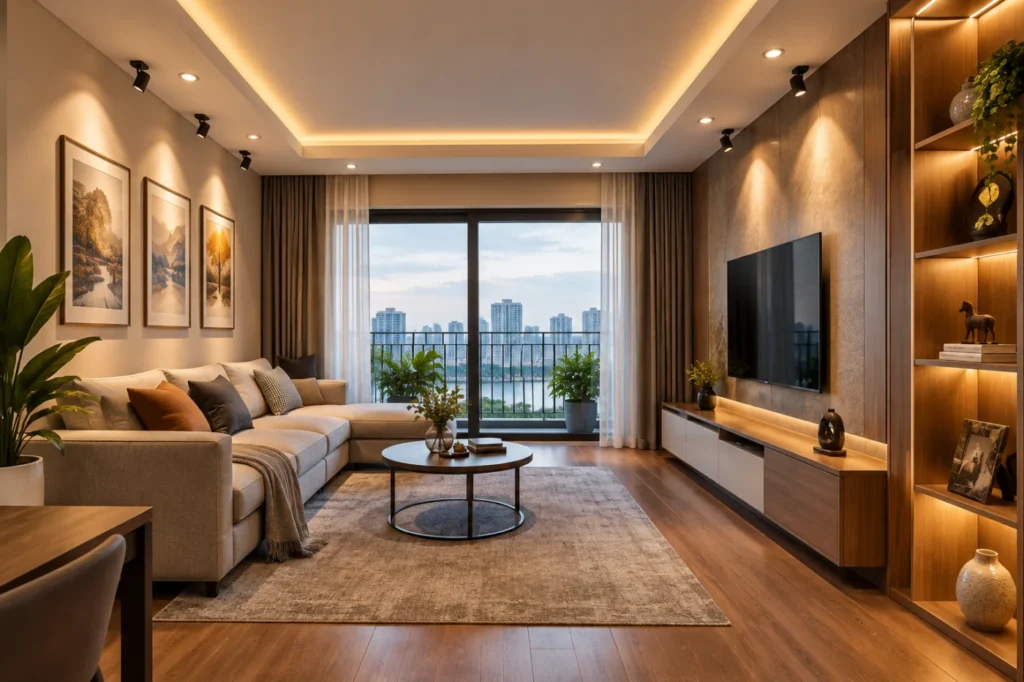 lắp đèn LED căn hộ Hà Nội - hình minh họa 2