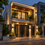 Lắp đèn LED mặt tiền nhà: Tư vấn mẫu, phối sáng và thi công tại Hà Nội