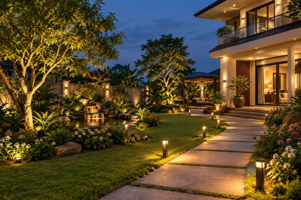 lắp đèn LED ngoại thất Hà Nội - hình minh họa 2