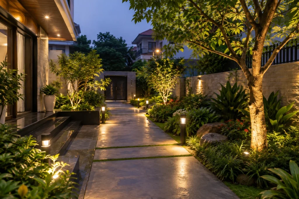 lắp đèn LED sân vườn Hà Nội - hình minh họa 1