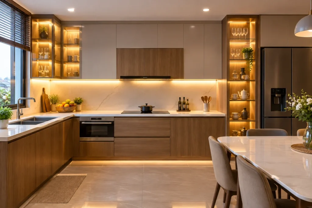lắp đèn LED tủ bếp - hình minh họa 2