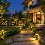 Lắp đèn sân vườn Hà Nội theo cảnh quan, thi công gọn đẹp