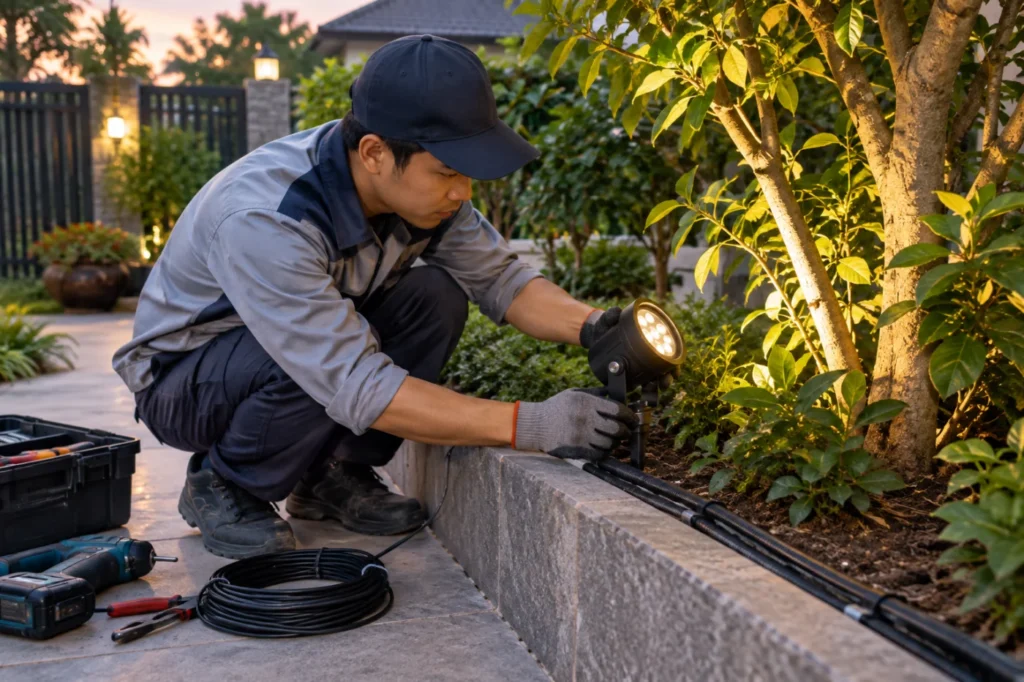 lắp đèn sân vườn tại Hà Nội - hình minh họa 1