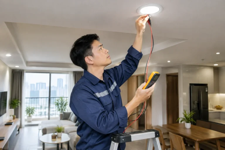 Sửa đèn LED nhấp nháy tại Hà Nội: Kiểm tra và xử lý đúng lỗi
