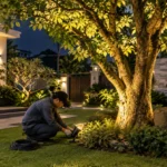Thi công đèn LED cây ngoài trời theo cảnh quan, bền đẹp tại Hà Nội