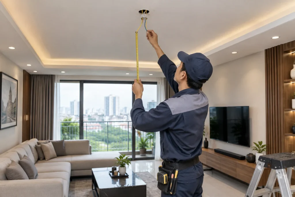 thợ lắp đèn trần tại nhà Hà Nội - hình minh họa 1